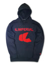 Ilimperial Black Hoodie with Red Logo
